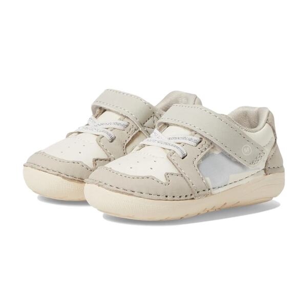 Stride Rite Girl SM Waverly Ecru Sneaker Size 3 Wide Toddler Shoes Off White NIB - Picture 1 of 11
